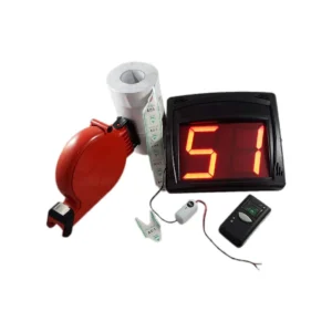 Kit Eliminacode per Ambulanti con Display LED, Radiocomando e 5 Rotoli – Alimentazione 12/24V