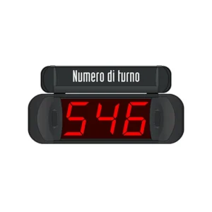 Display Eliminacode TD3 – Display LED a 3 Cifre con Avvisatore Acustico