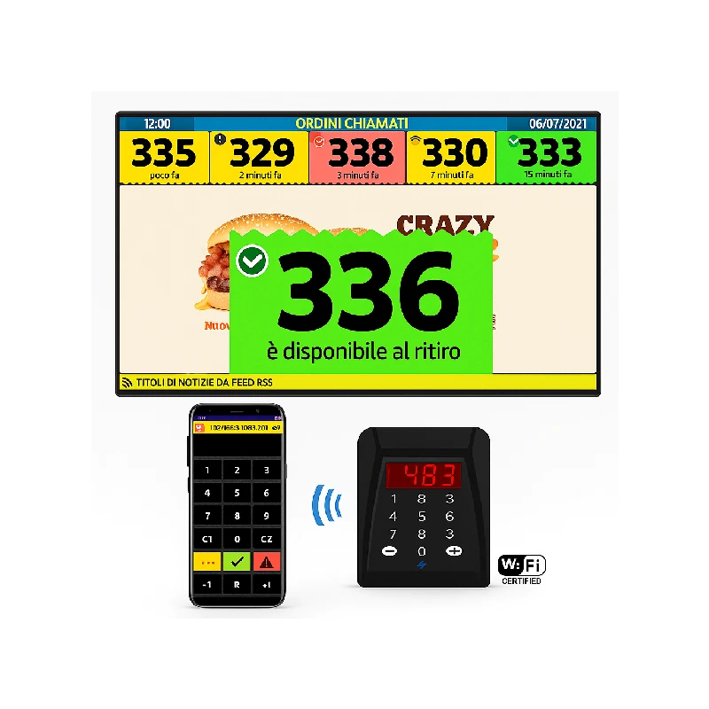 Sistema Eliminacode Multimediale FOODBOX per Gestione Comanda e Promozioni