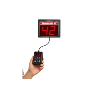 Kit Eliminacode a Comanda – Display LED con Chiamata a Selezione Numerica